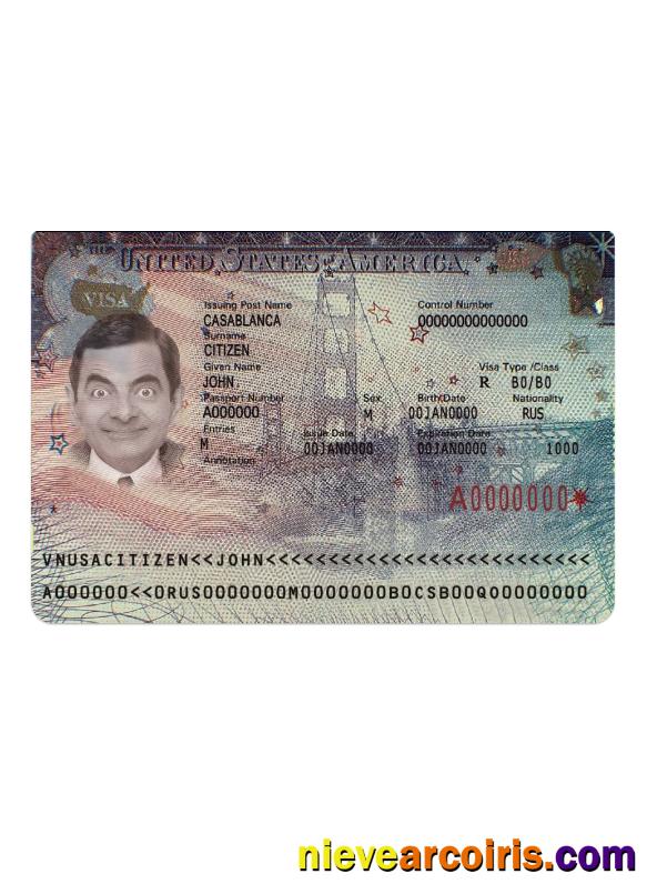 USA travel visa version 2